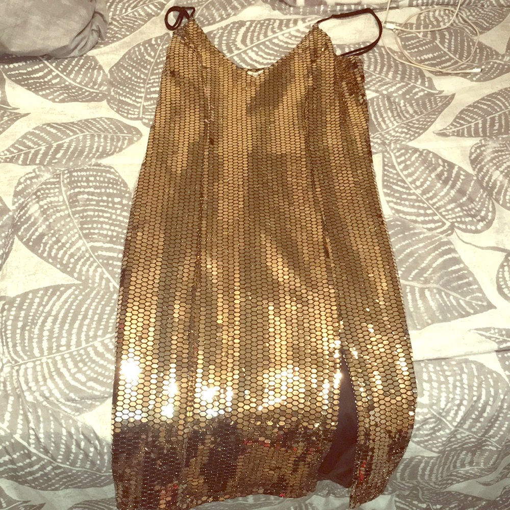 Sequin Gold Dress